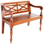 Batavia-sitzbank 98 Cm Mahagoni Massivholz Dunkelbraun - Vidaxl