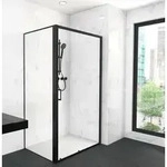 Marwell Glasdusche City 80 X 120 X 200 Cm - Schwarz - Eckdusche - Duschkabine -