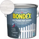 Holzfarbe F&uuml;r Aussen 2,5 L, Wei&szlig; Holzschutzfarbe Holzschutz - Bondex