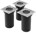 Outdoor Bodenleuchten 3 Stk. Quadratisch Vidaxl
