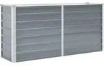 Garten-hochbeet Verzinkter Stahl 160x40x77 Cm Grau Vidaxl