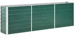 Garten-hochbeet Verzinkter Stahl 240&times;40&times;77 Cm Gr&uuml;n Vidaxl