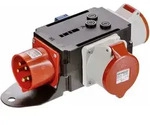 As-schwabe - Mixo Adapter Mosel 400v/32a/5p, 1xschuko+1xcee16a+1xcee32a, Ip44