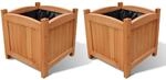 Holz-hochbeet 30x30x30 Cm 2 Stk. Vidaxl