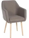 Besucherstuhl Utrecht Stoff Taupe Natura