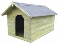 Hundehütte mit öffnendem Dach Imprägniertes Kiefernholz vidaXL701165