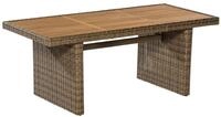 Toskana Tisch 185x90cm Alu/kunststoffgeflecht/akazie