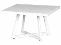 Alexis Lounge Tisch 70x70cm Aluminium matt-weiß Gartentisch Tresentisch...