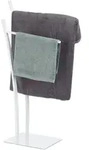 Handtuchst&auml;nder Mit 2 Stangen, Freistehender Handtuchhalter Eckig, Badetuchhalter