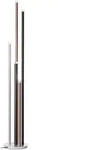 Lampe Cembalo Led Standleuchte 5flg Alu/schwarz/braun 5x 4w Led Integriert, 362lm,