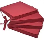 4er Set Beautissu Stuhlkissen Loft Sk Rot