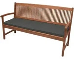 Bankauflage Base Bk Graphitgrau, 180x48x5 Cm - Beautissu