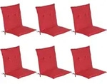6er Set Beautissu Niederlehner Auflage Loft Nl 100x50x6cm Rot