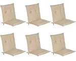 6er Set Beautissu Niederlehner Auflage Loft Nl 100x50x6cm Natur