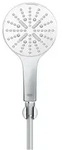 Rainshower Smartactive 130 Wandhalterset, Moon White/chrom, 3 Strahlarten, Moon