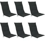 6er Set Beautissu Hochlehner Auflage Base Hl Graphitgrau