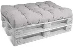 Palettenkissen Sitzkissen Style Hellgrau, 120x80x15 Cm - Beautissu
