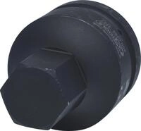 1' Kraft-bit-stecknuss Innensechskant, Kurz, 27 Mm