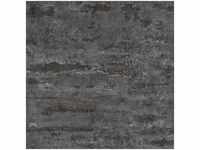 Mauer Tapete schwarz anthrazit Industrial Vliestapete in Steinmauer Optik für Küche