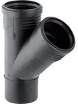 Geberit Silent-pp Abzweig 45 Grad, Au&szlig;endurchmesser 125mm, D1 125mm