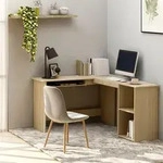 Eckschreibtisch L-form Sonoma-eiche 120x140x75 Cm Holzwerkstoff - Vidaxl