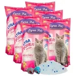 6 X 5 Liter Lyra Pet&reg; Lyra Power Silica Silikat Katzenstreu + 2 M&auml;use