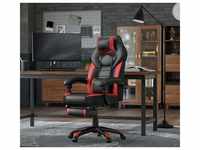 Gamingstuhl, Bürostuhl mit Fußstütze, Schreibtischstuhl, ergonomisches...