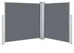Ausziehbare Seitenmarkise Anthrazit 100 X 600 Cm Vidaxl
