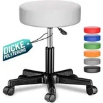 Rollhocker H&ouml;henverstellbar 10cm Polsterung 46-60cm Sitzh&ouml;he 360&deg; Drehbar &Oslash;35cm