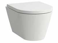 Kartell Wand-WC compact, Tiefspüler, spülrandlos, 490x370X285 mm, Farbe: Weiß -