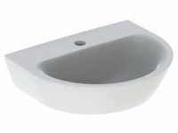 Geberit Renova Handwaschbecken, 1 Hahnloch, ohne Überlauf, Breite: 45cm, Farbe: