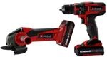 Einhell - Akku-werkzeugsatz 18v Akku-bohrschrauber 1500mah Und Schleifmaschine