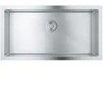 Abw&auml;schen - Sp&uuml;lbecken K700 Mit Ablauf, 86x46 Cm, Geb&uuml;steter Edestahl 31580sd1 -