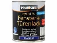 Primaster - Hybrid-PU Fenster- u. Türenlack 750ml Weiß Glänzend Holz & Metall