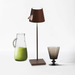 Poldina Pro Corten Led-tischleuchte, Wiederaufladbar Und Dimmbar Mit Einer