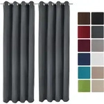 2er Set &radic;&ntilde;senschal Amelie Nora Blackout 140x245 Cm Anthrazit