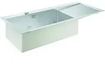Edelstahlsp&uuml;le K1000 315811 1 Becken Atf 1160x520 Mm Einbau Links
