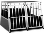 Hundetransportbox Aluminium Hundebox Kofferraum Robust Verschlie&szlig;bar Trapezf&ouml;rmig