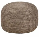 Vidaxl - Handgefertigter Sitzpuff Hellgrau 45 X 30 Cm Jute 603024