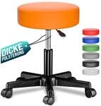 Rollhocker H&ouml;henverstellbar 10cm Polsterung 46-60cm Sitzh&ouml;he 360&deg; Drehbar &Oslash;35cm