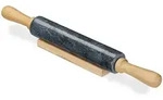 Nudelholz Marmor, Griffe Aus Holz, Teigroller Zum Kochen & Backen, Ablage, 48 Cm,