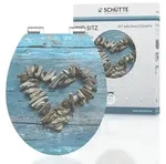 Sch&uuml;tte - Mdf Hg Wc-sitz Shell Heart, Mit Absenkautomatik