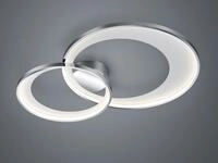 Dimmbare Led Deckenleuchte Granada In Silber Chrom, Breite 85cm