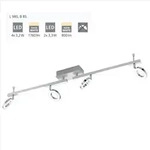 4er Led Spot Cardillio 1 Alu-chrom 98,5 X 8,5 Cm Warmwei&szlig; Deckenleuchte - Eglo