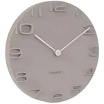 Moderne Wanduhr Mit Verchromten Zeigern "on The Edge"