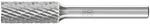 Pferd Tools Hartmetall Fr&auml;sstift Zylinder Zyas Stirnverzahnt &Oslash; 10x25mm Schaft-&oslash;