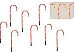 Zuckerstangen Mit 7 Led - 8 St&uuml;ck Im Set - Timer / 8 Funktionen