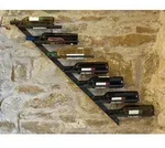 Weinregal Diagon Rechts 100 Cm Metall Flaschenhalter Flaschenst&auml;nder Wandregal
