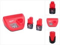 Milwaukee M12 Nrg-302 Akku Starter Set 2x 12 V 3,0 Ah / 3000 Mah Li-ion Akku (