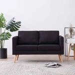 2-sitzer-sofa Stoff Schwarz - Vidaxl